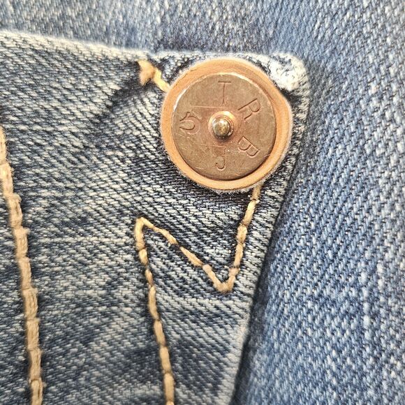 Vintage True Religion Big T Jeans Straight Leg Button Fly Size 31 Low Rise - Picture 8 of 16